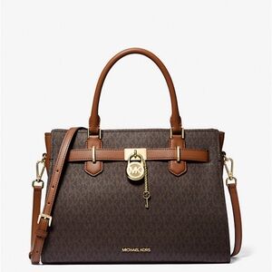 Michael Kors Brown and Tan Satchel